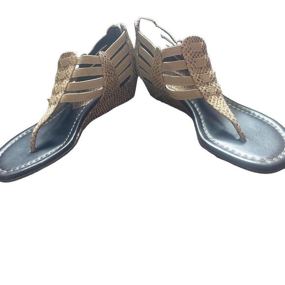 Donald J. Pliner SIGNED Deena Wedge Sandals Size 7 EUC AUTOGRAPHED - Picture 9 of 16